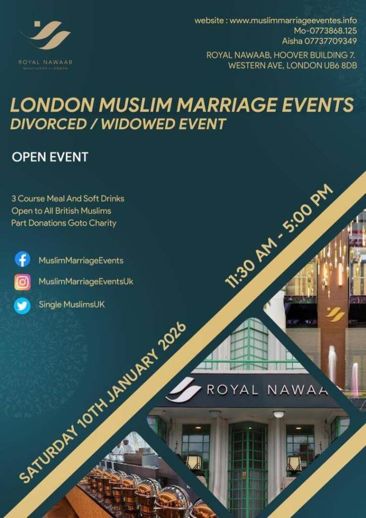MUSLIM MARRIAGE EVENTS - DIVORCED/WIDOWED EVENT