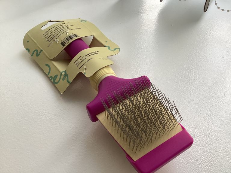 Jelly Pet Double Sided Flexible Slicker dog grooming groomers Brush 