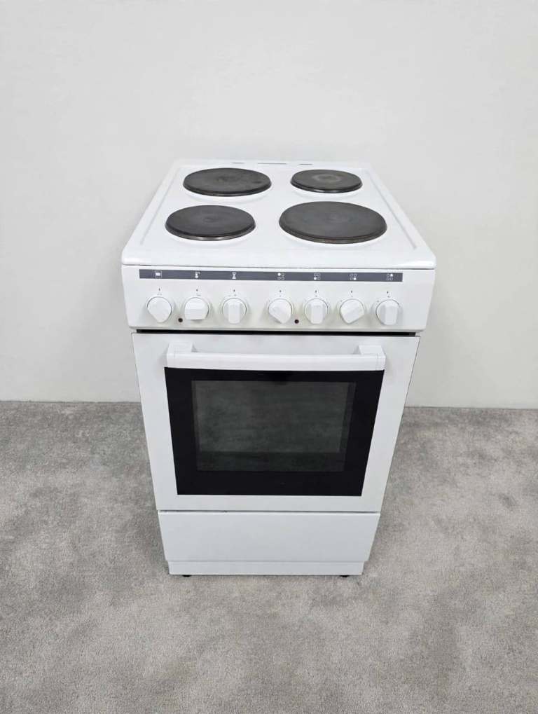50cm White Freestanding Electric Cooker with Oven and Hob | in ...
