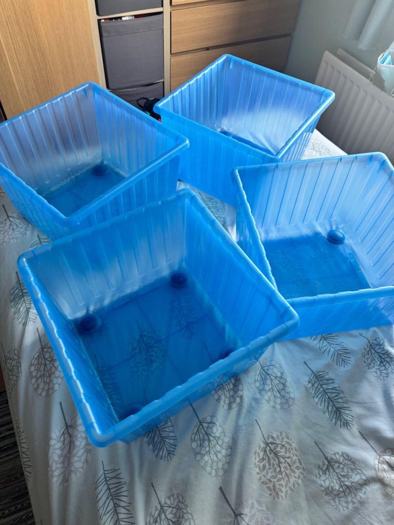 4 ikea cube storage boxes with wheels