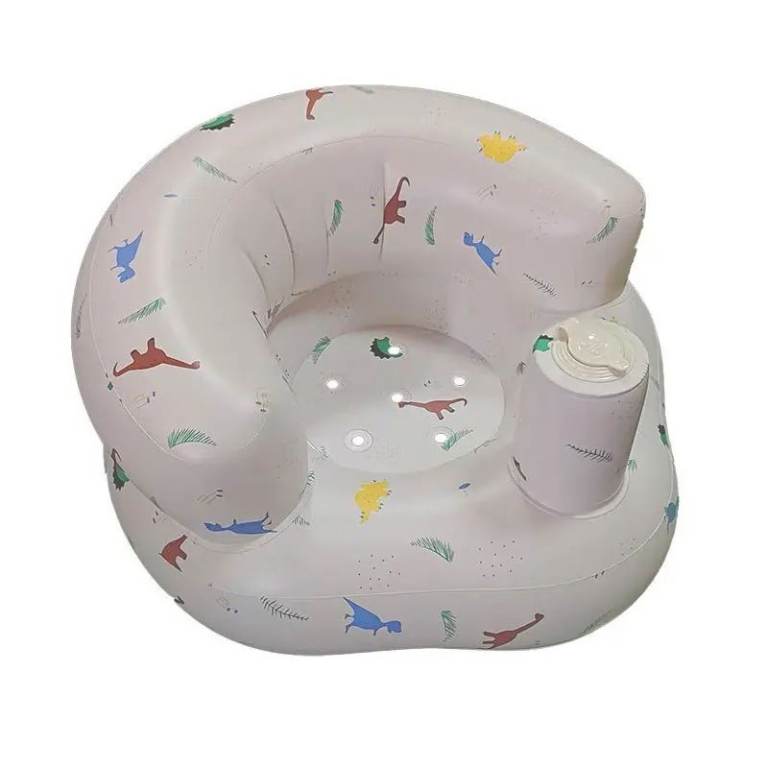 Baby Inflatable Seat Built in Air Pump Infant Sofa Chair for 0-3rd Baby Sitting Up