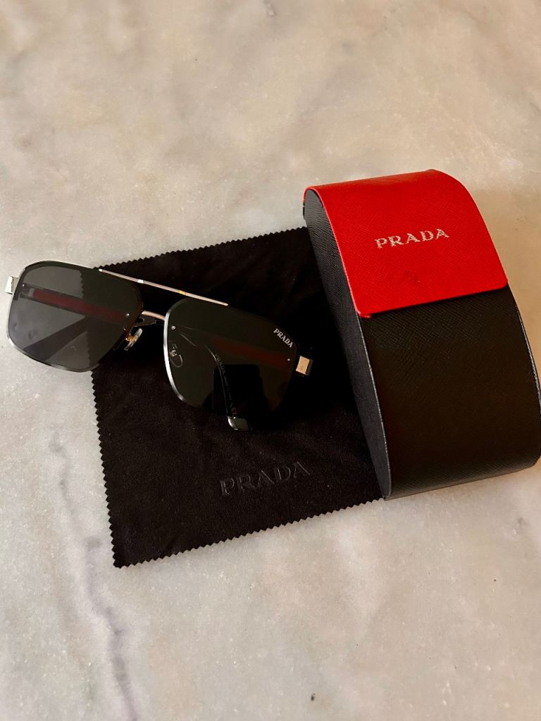 Prada Sunglasses with Case – Black, brand new Condition