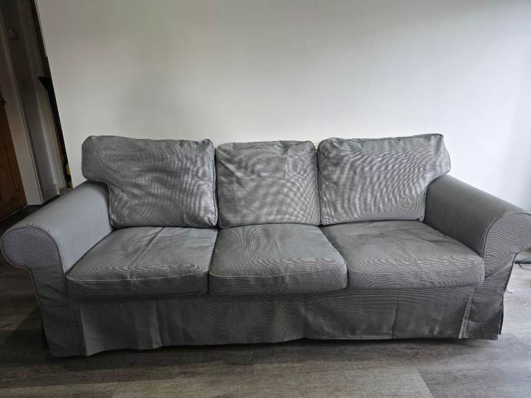 IKEA EKTORP 3-Seater Sofa - Grey - BARGAIN £60 ONO