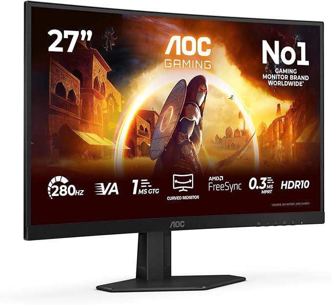AOC Gaming 27" Curved Gaming Monitor NEW BNIB