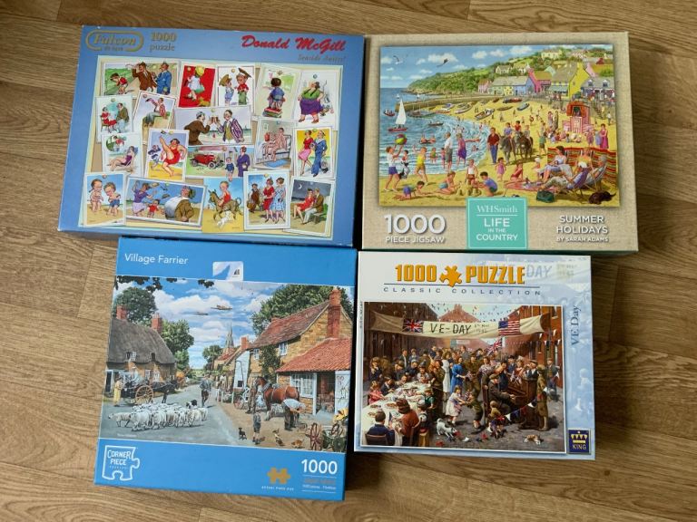 4 X 1000 piece jigsaws