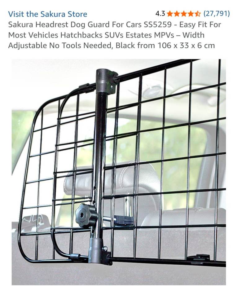 Brand new headrest dog guard 