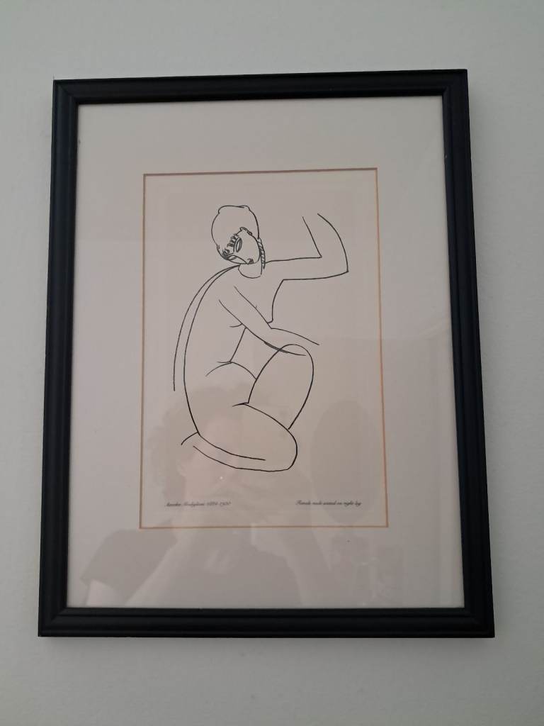 Amedeo Modigliani 'Female Nude' Framed Print