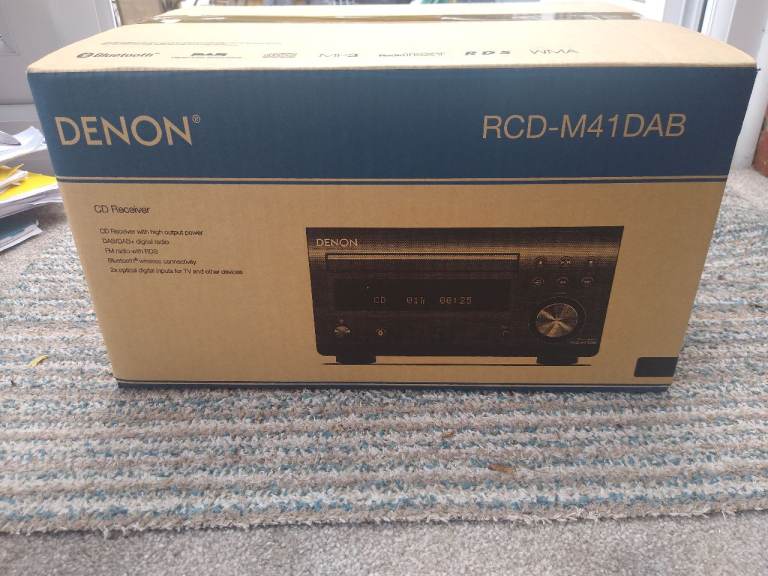 Denon RCD-M41DAB mini Hi Fi System with Wharfdale Diamond 220 2 Way Speakers