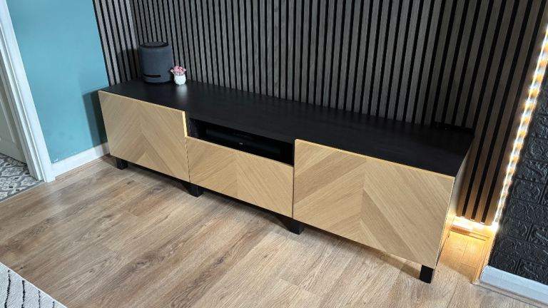 IKEA BESTÅ TV bench with 3 drawers