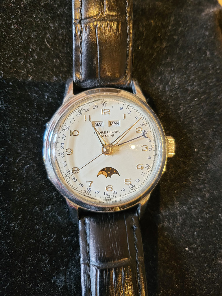 Favre Leuba Triple Calendar Moonphase Watch