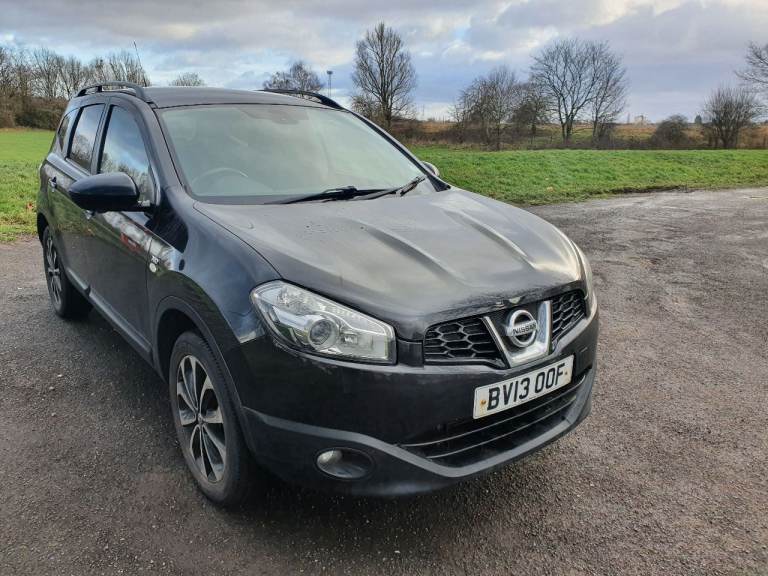 NISSAN QASHQAI+2 N-TEC 7 SEATER 1.6 DCI 2013 13 REG TOP SPEC HALF LEATHER SATNAV PAN ROOF 360 CAMERA