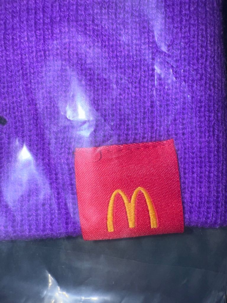 McDonald's Grimace Purple Beanie Hat UK 2026 Brand New Limited Edition ...