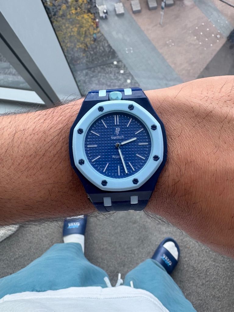 Swatch AP Royal Oak Watch – Blue, As Good As New