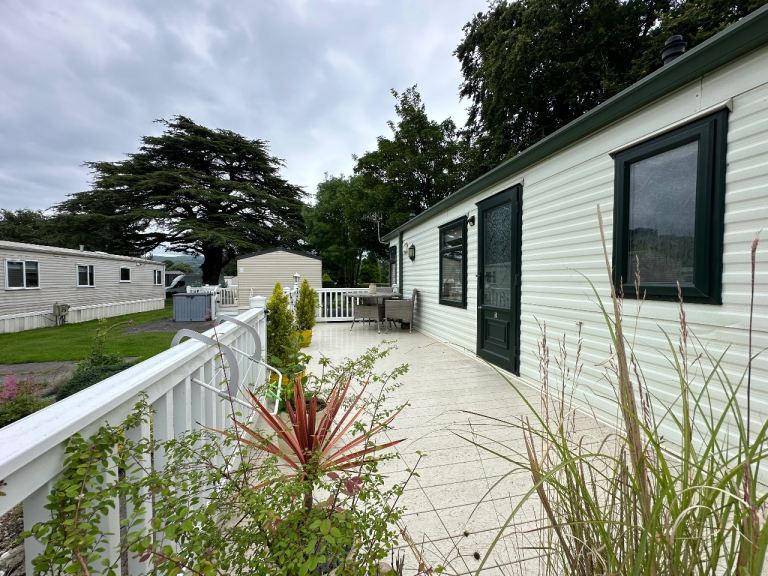 Pitched static caravan for sale