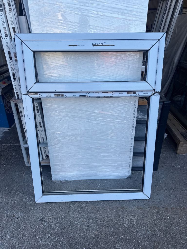 New Rehau black White UPVC Window Frame - Double Glazed