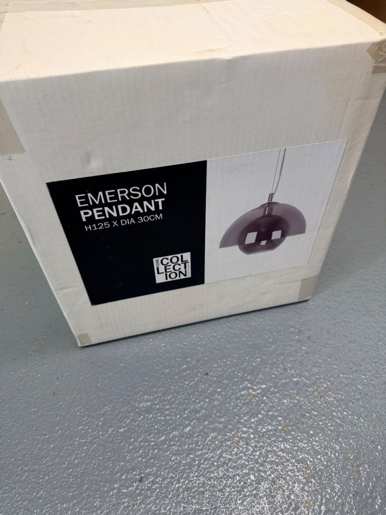 Collection Emerson Pendant Light – Black, New in Box