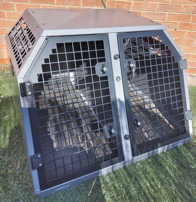 Trans K9 ( B3 ) Transport double dog cage ( Lockable & Crash Tested ) TransK9