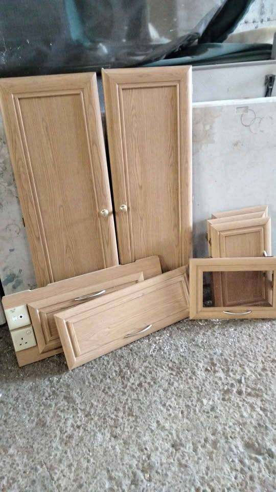 caravan camper cupboard overhead locker doors x8