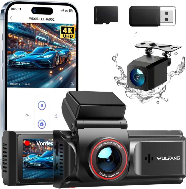 4K UHD Dual Dash Cam + Full Mobile Front & Rear Installation