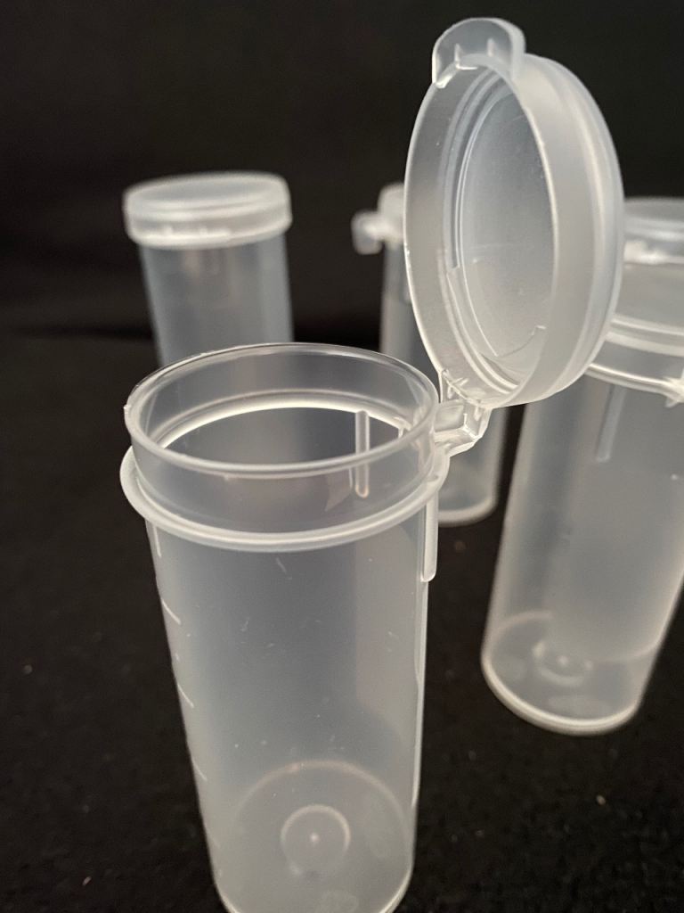 20 x Re-usable Small Container 40ml, No Label Flip Top Cap Lid 