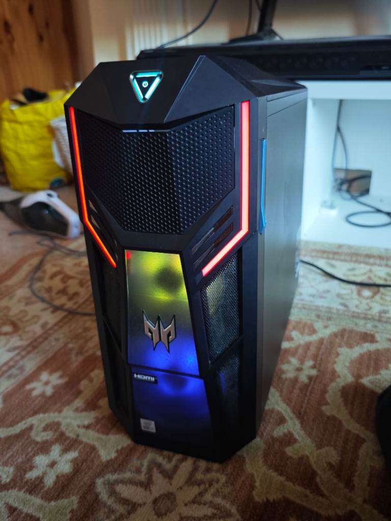 Acer Predator Orion Gaming PC – RX7800XT + i7 10700K, 32gb ram