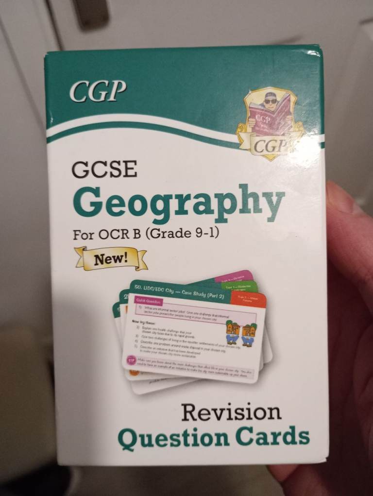 GCSE Geography OCR B Revision Question Cards: for the 2026 and 2027 exams (CGP OCR GCSE Geography) 