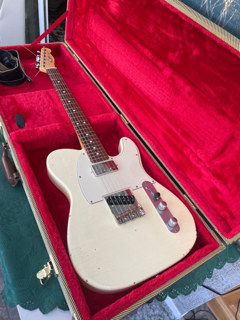 Trades 1980s fender telecaster tele with upgrades USA American standard electric guitar 