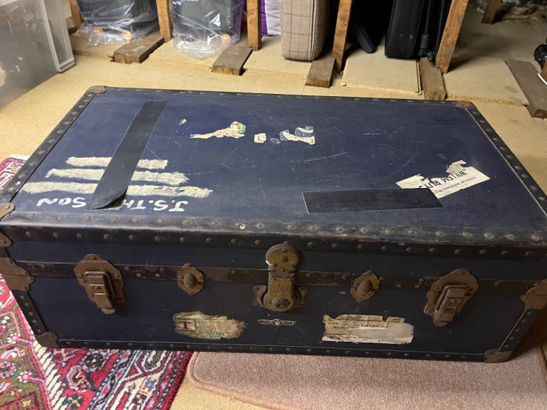 Large Vintage Steamer Trunk