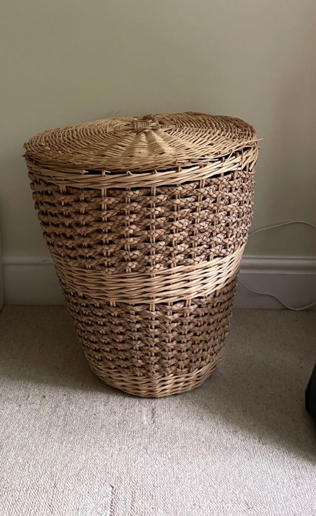 Wicker Laundry Basket with Lid