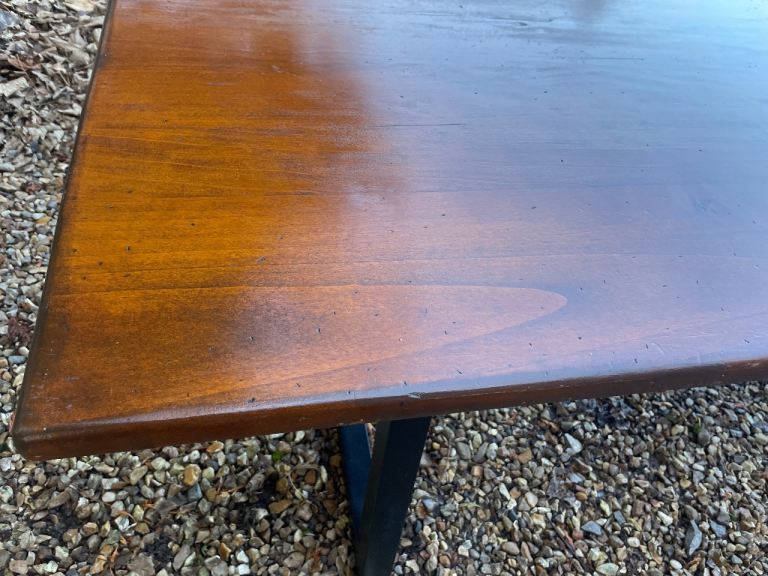 John Lewis vintage antique style industrial dining table 