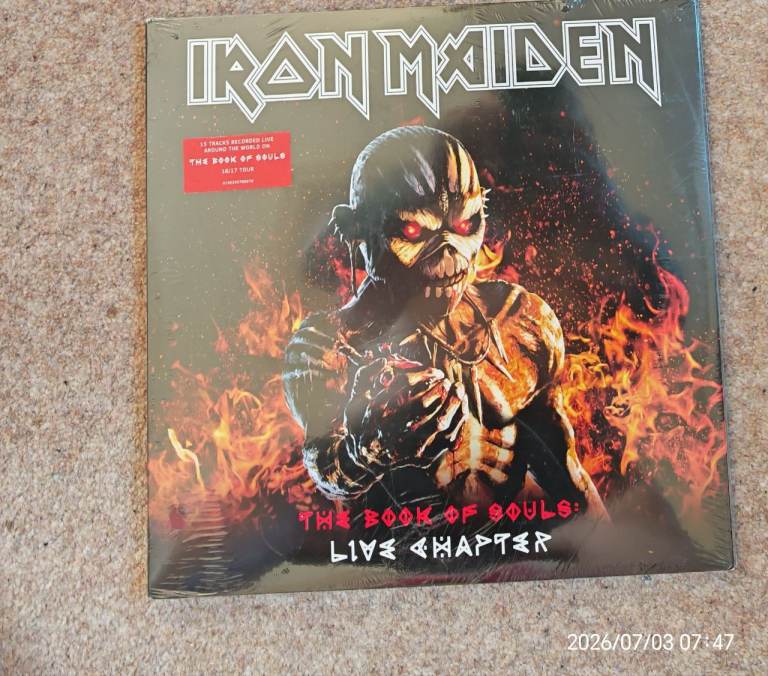 Iron Maiden 'Book of Souls: Live Chapter' Vinyl - New