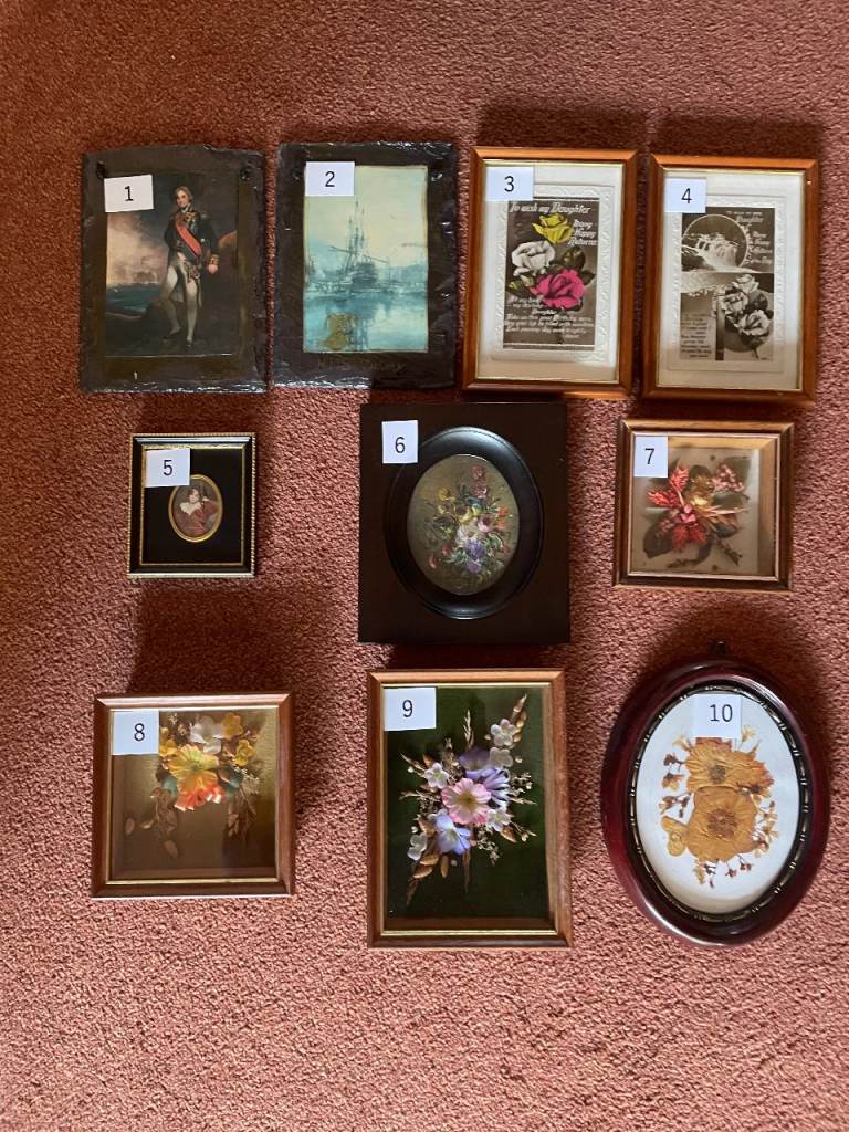 Job Lot of 10 Framed Pictures & Art – Good Condition
