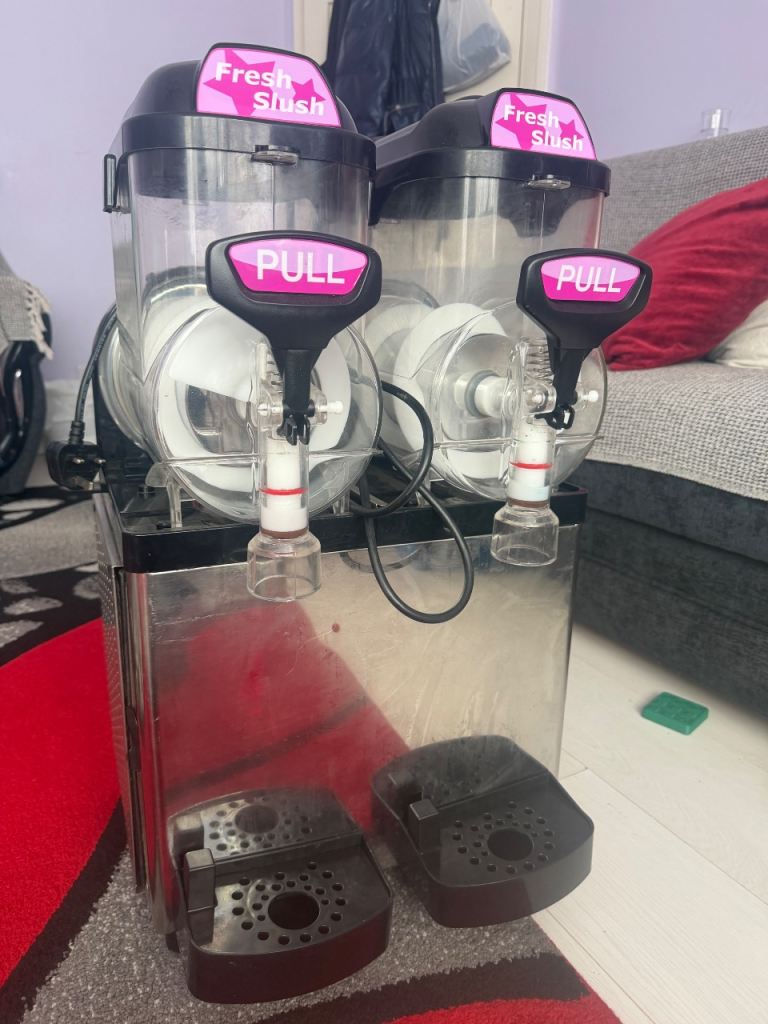 Blue ice slush machine. 2x 10L tank Slush Machine - Good Condition