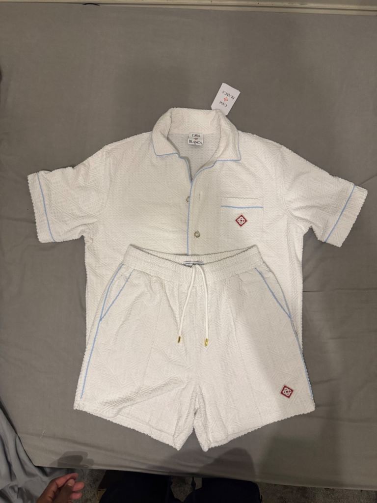 Men’s white summer set 
