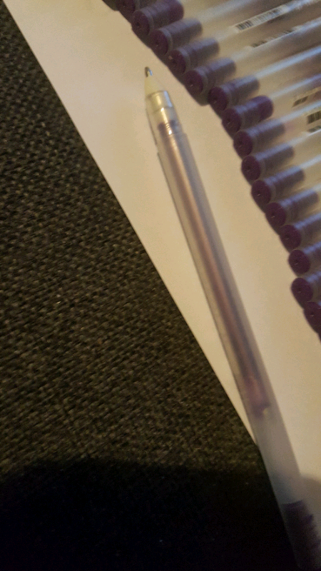 Sakura Silver Shadow purple Gelly Roll pens