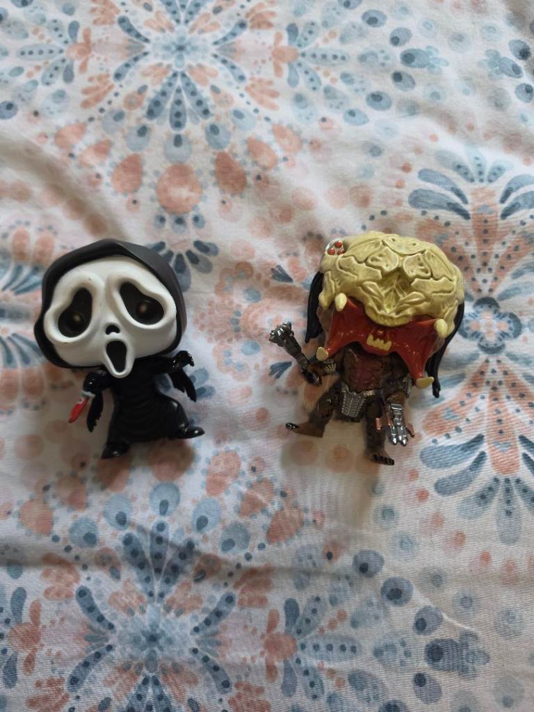 Funko Pop Scream Ghostface & Predator Figures – Good Condition