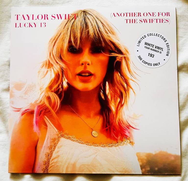 TAYLOR SWIFT  -  LUCKY 13   (2024)  WHITE VINYL LP -  No 193 of 300 ONLY - RARE