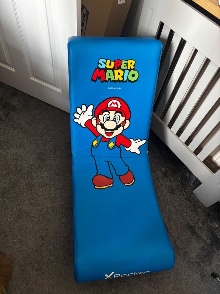 X Rocker Super Mario Gaming Chair – Blue, Good Condition