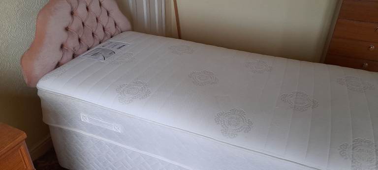 image for Pair Matching Single Drawer Divan Beds