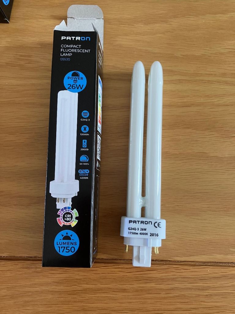 5 x Patron Compact Flourescent Lights 26W