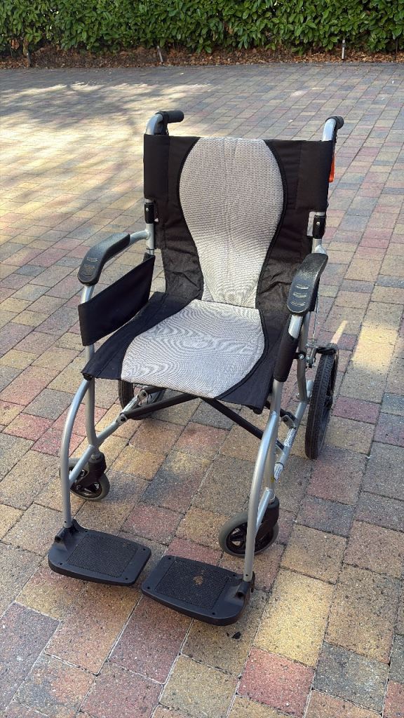 Karma Ergo Lite 2 Ultra-Lightweight Folding Transit Wheelchair + Cushion 