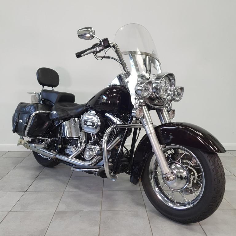 Harley Davidson FLSTC Heritage Softail Classic 1584, Black Cherry, Fishtail, VGC