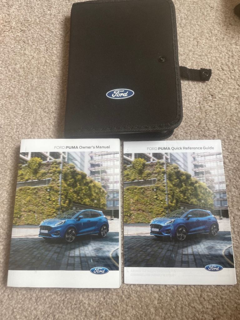 Ford Puma 2019 onwards Owner's Manual & Quick Reference Guide with Wallet