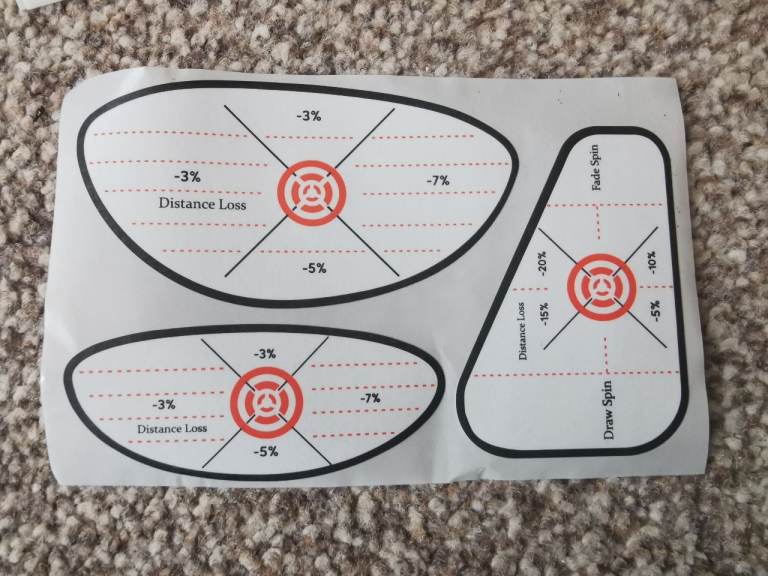 48 golf club head training stickers 