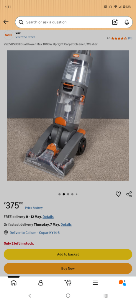 Carpet cleaner 
