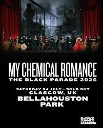 1 x my chemical romance ticket for Glasgow tonight !!