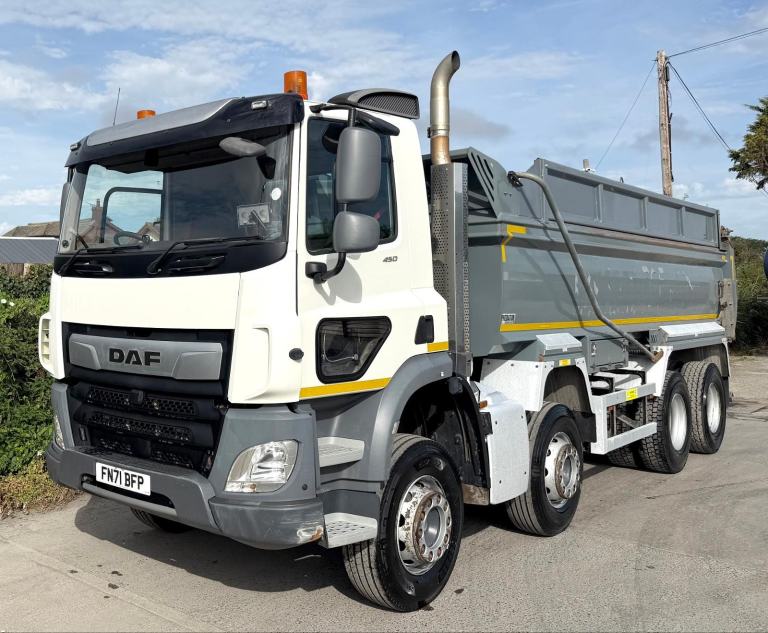 2021 DAF CF85.450 8X4 AGGREGATE TIPPER MUCKAWAY EASYSHEET A/C 32 TON EURO-6
