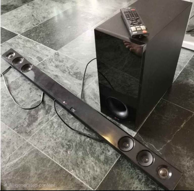 LG soundbar with wireless subwoofer 