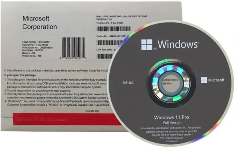 Microsoft Windows 11 Pro Full Version 64-bit Operating System Software