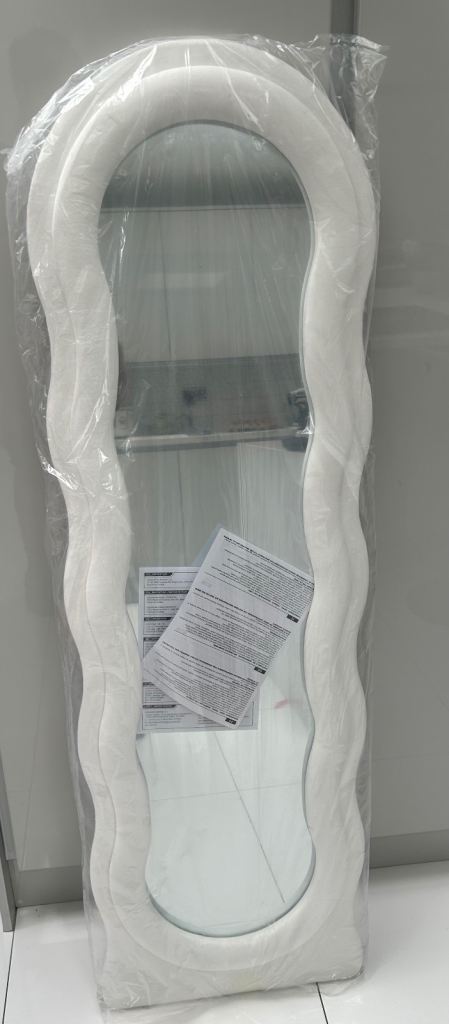 Brand New Full-Length Wavy White Mirror – Still in Packaging RRP £120